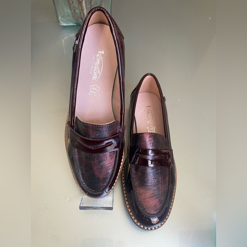 Venttini Verra Pelle Burgundy Loafers